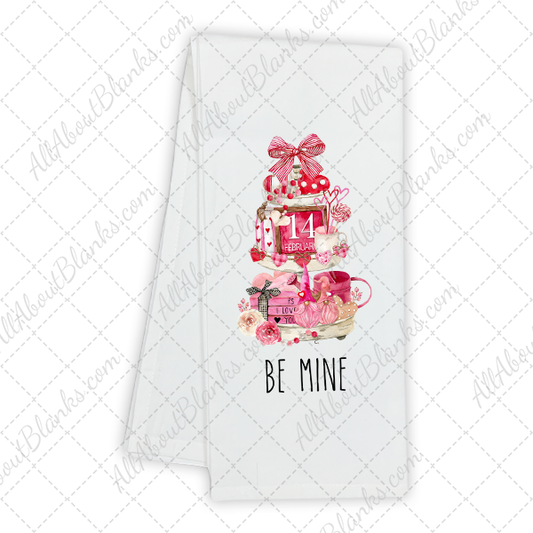 Be Mine Valentines Tiered Tray DTF Design