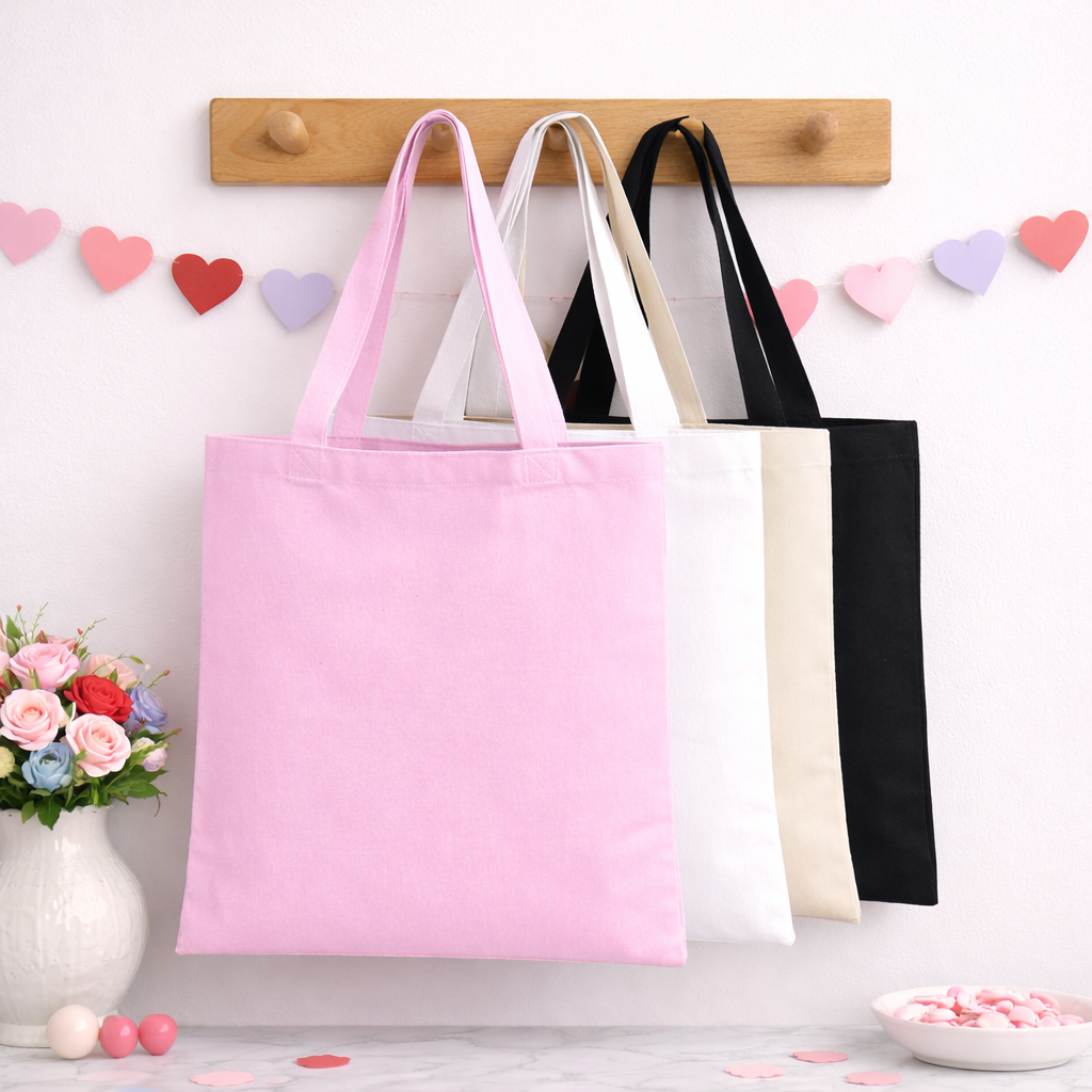 Canvas Totebags - Valentines Colors