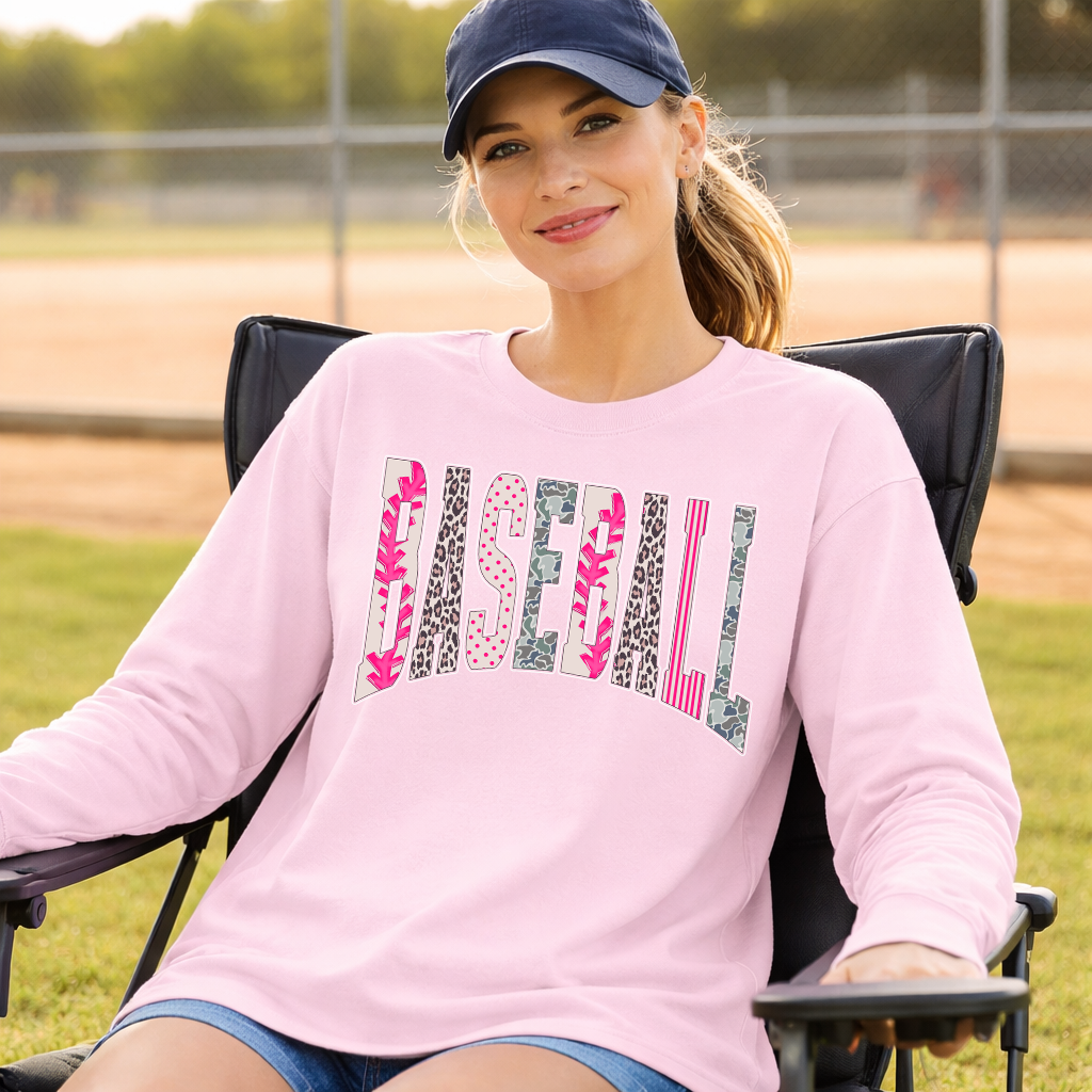Varsity Style Baseball Multi Colors Transfer