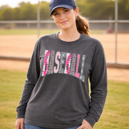 Varsity Style Baseball Multi Colors Transfer