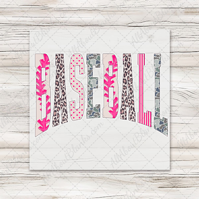 Varsity Style Baseball Multi Colors Transfer