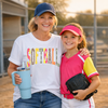 Varsity Style Softball Multi Colors Transfer