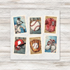 Vintage Baseball Stamps Transfer