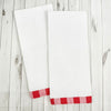 Vintage Gingham Trim Kitchen Towels