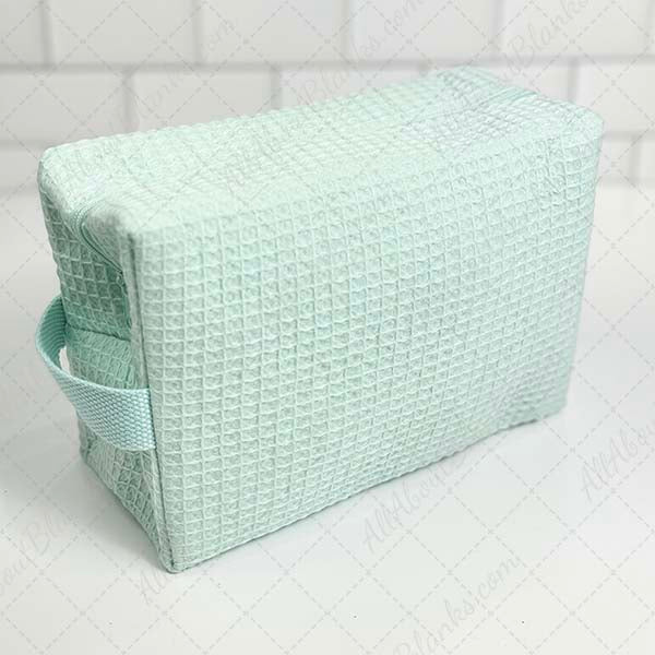 Waffle Weave Cosmetic Bag