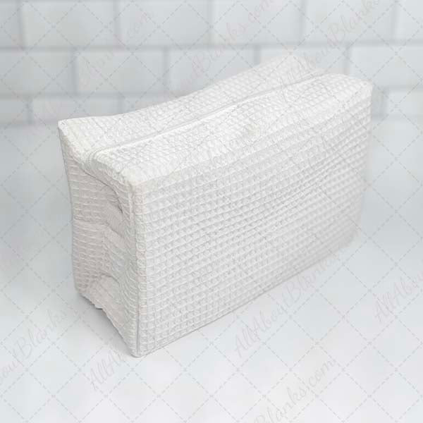 Waffle Weave Cosmetic Bag