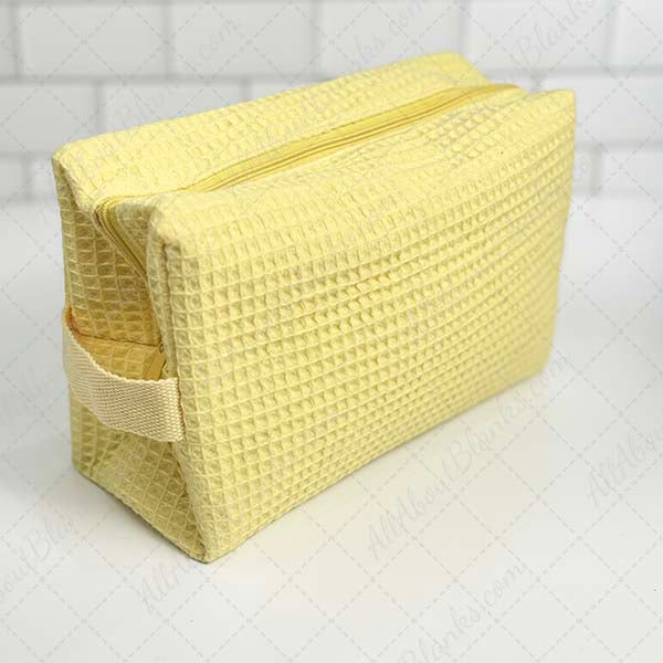 Waffle Weave Cosmetic Bag