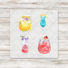 Watercolor Cocktails 1 - COCKTAIL NAPKIN SIZE
