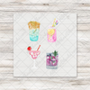 Watercolor Cocktails 2 - COCKTAIL NAPKIN SIZE