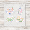 Watercolor Tea Party 1 - COCKTAIL NAPKIN SIZE