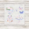 Watercolor Tea Party 3 - COCKTAIL NAPKIN SIZE