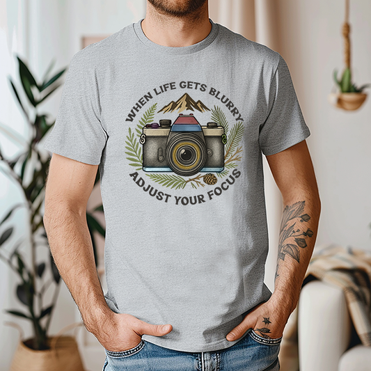 When Life Gets Blurry (Masculine Version) Transfer - T-SHIRT SIZE