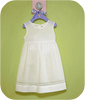 White Linen Drawnwork Sundress