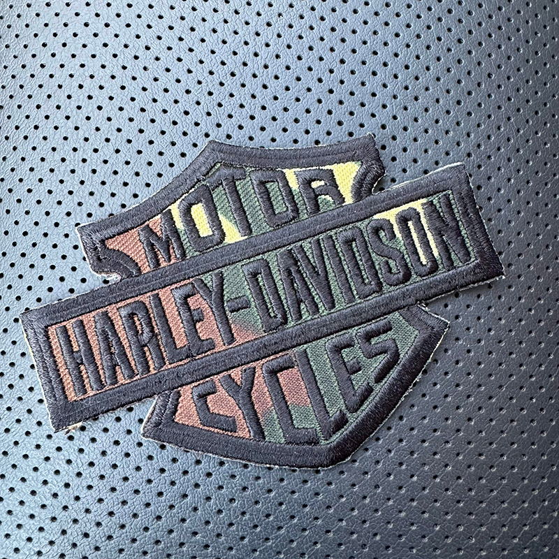 HD Bar & Shield Patch - CAMO BACKGROUND FABRIC