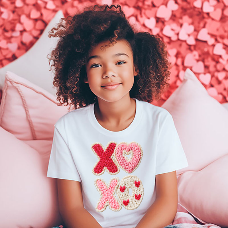 XOXO Knit Faux Yarn Transfer