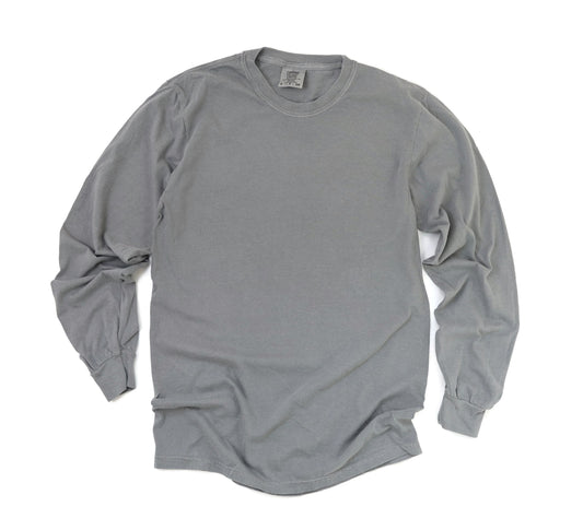 Comfort Colors Adult Heavyweight Long-Sleeve Tee - Grey
