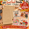 Fall Thanksgiving DIY guest towel bundle: four towels and four transfers, introductory price $29.99, $44 value