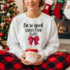 I'm So Good Santa Came Twice Red Bow — Pajamas